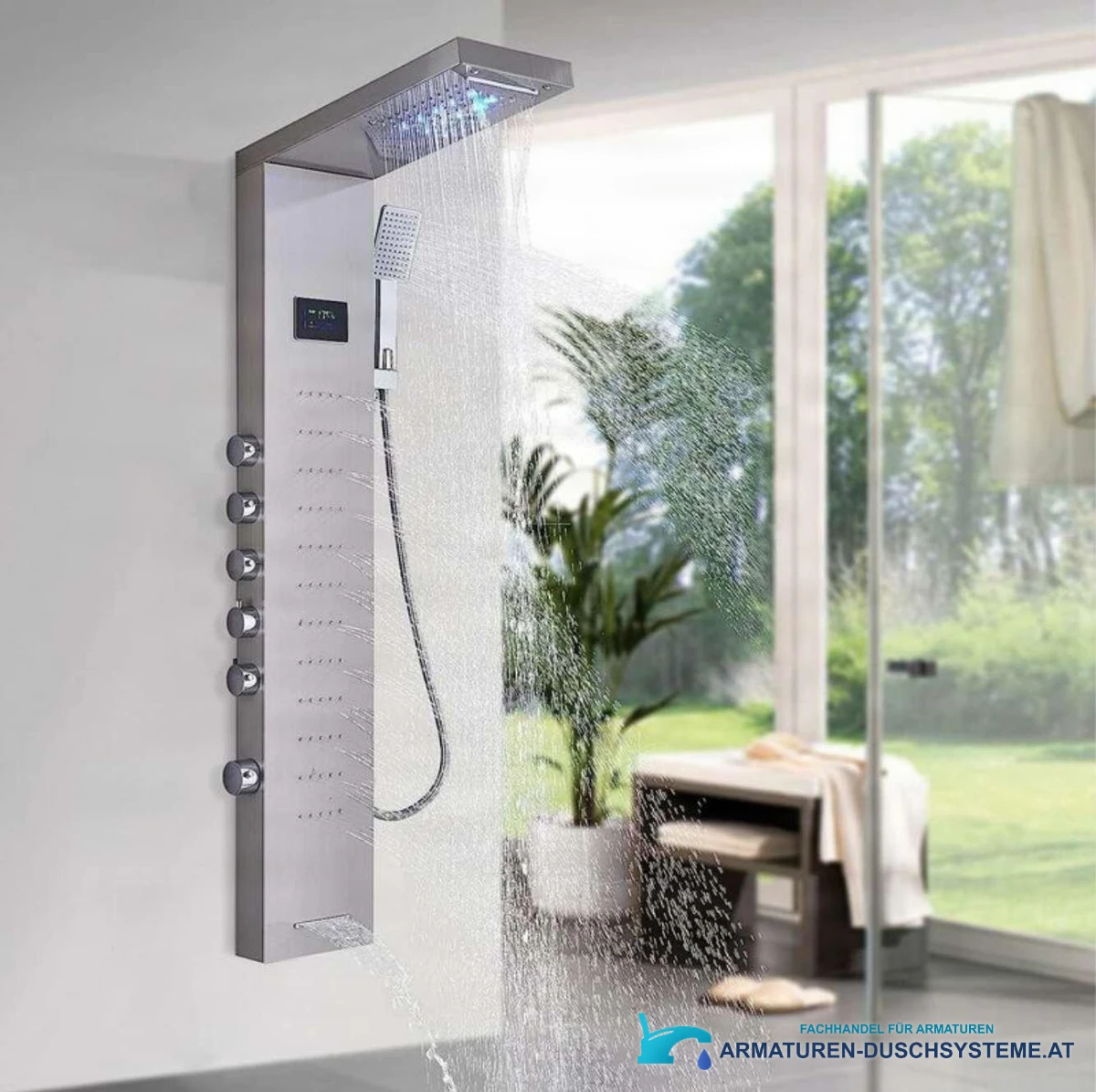 Luxury Shower Panel With Led Display Shower System Eyn Bsp2040 11