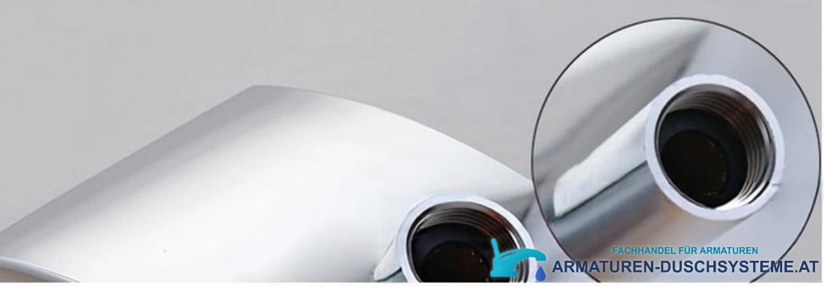 Detail des Innengewindeanschlusses des Unterputz-Duschsystems PT61219