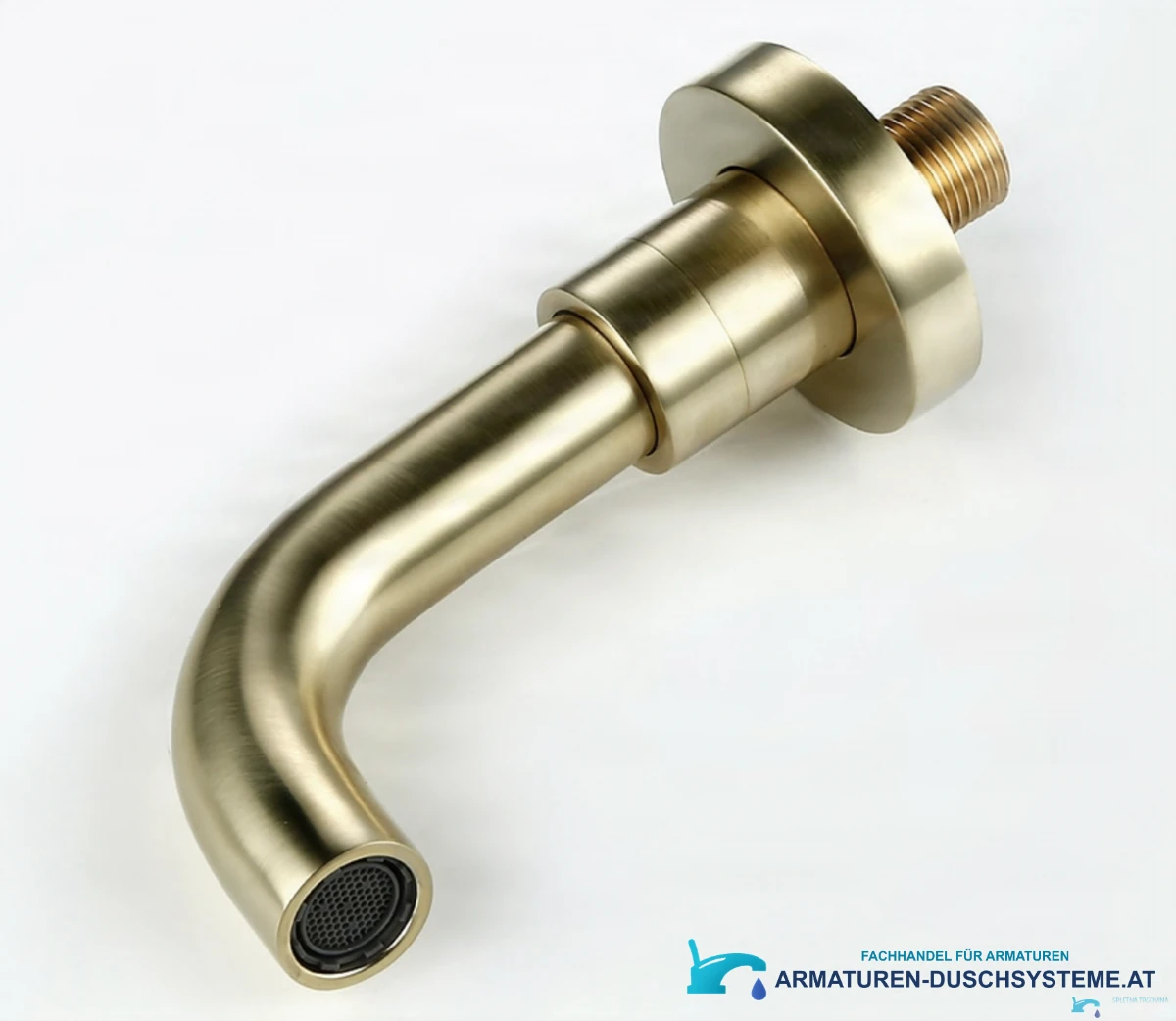 Wand-Badarmatur EYN BGW1644 in gebürstetem Messinggold