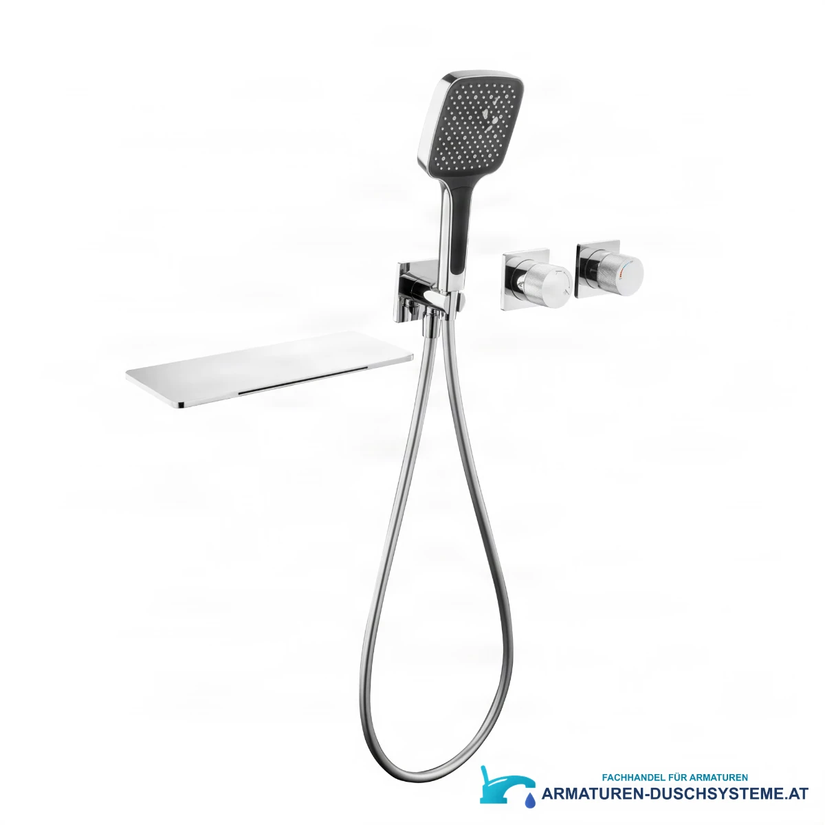 Unterputz-Badewannenarmatur ELITE EDITION BSC1669 mit LED – Ausführung in Weiß