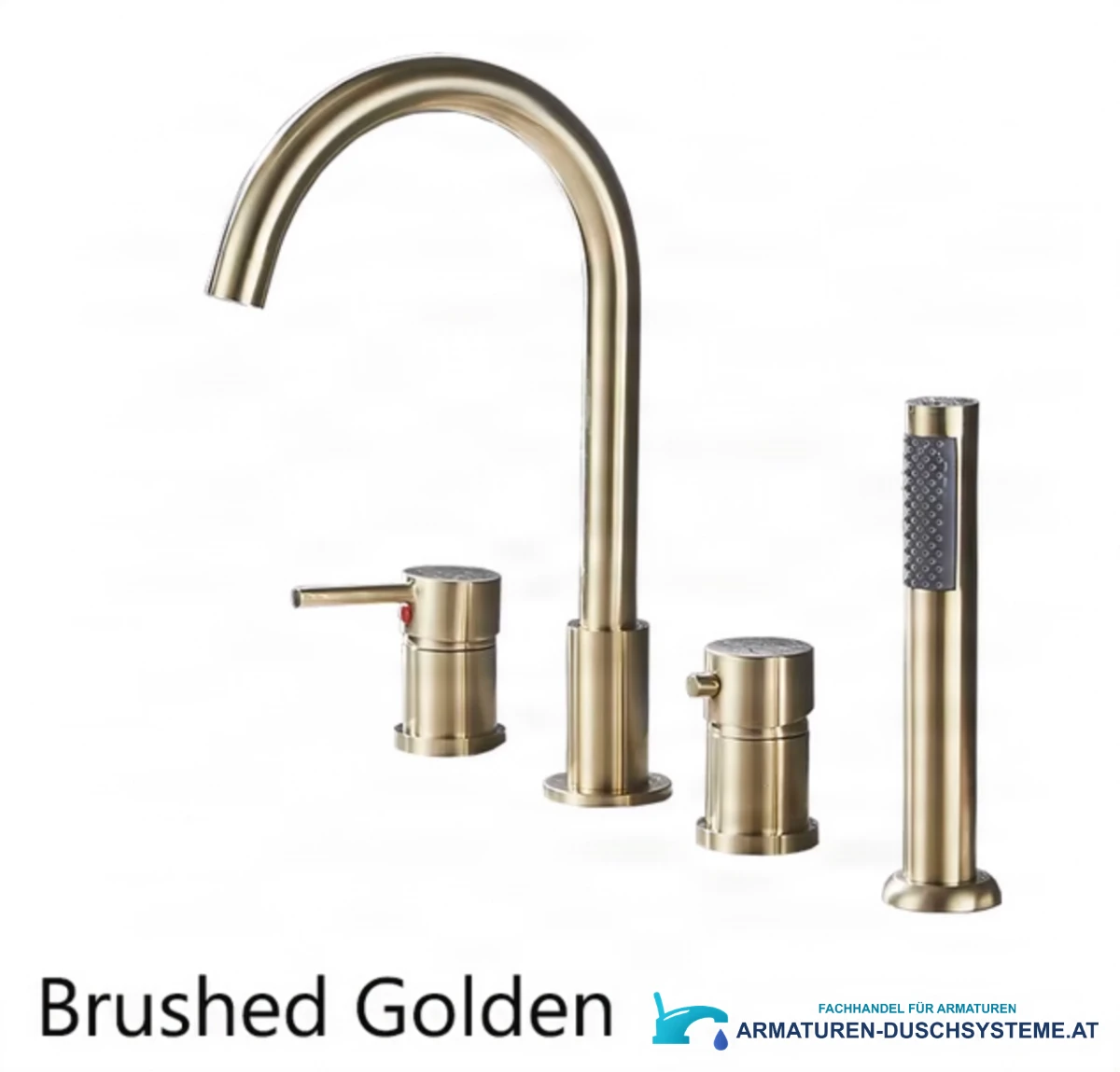 Badewannenarmatur EY KM1834-bgx mit gebürsteter Goldoberfläche