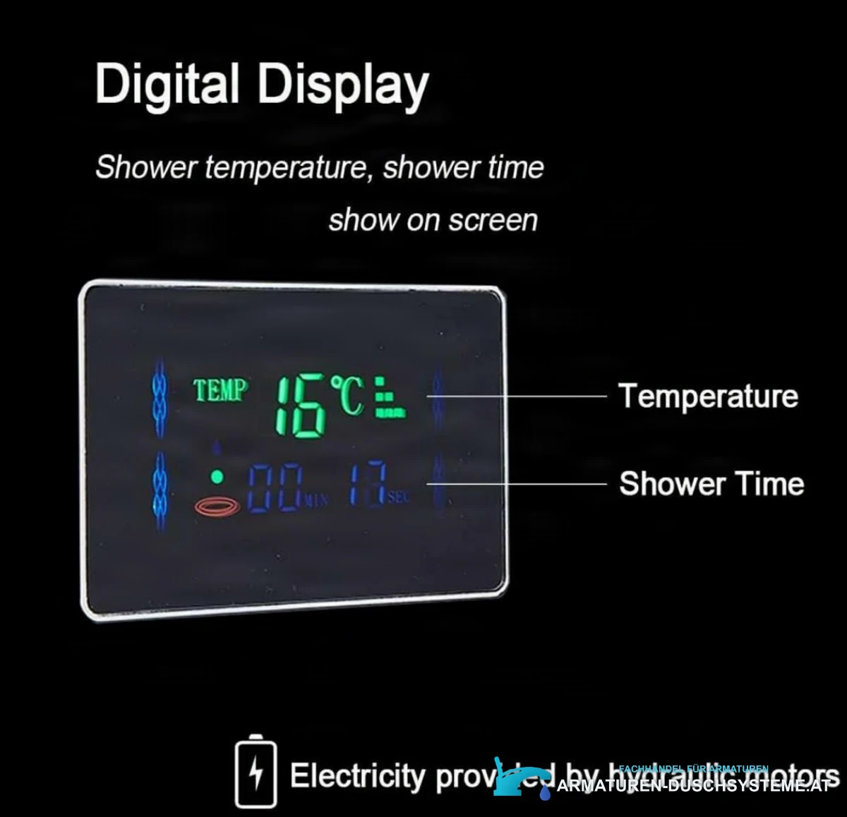 Luxury Shower Panel With Led Display Shower System Eyn Bsp2040 10