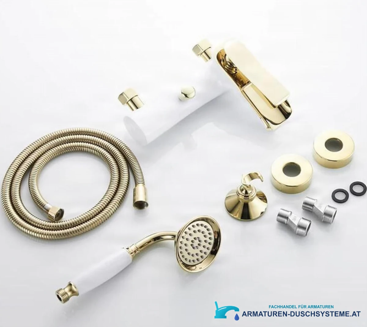 Badewannenarmatur ELITE EDITION BBT1303 mit Handbrause, Schlauch und Montageteilen