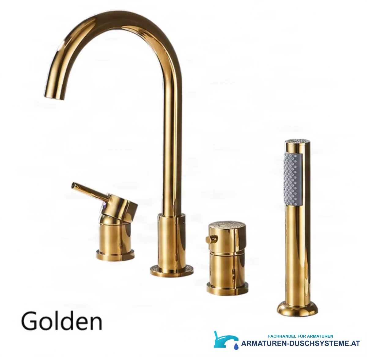 Badewannenarmatur EY KM1834-bgx in glänzendem Gold