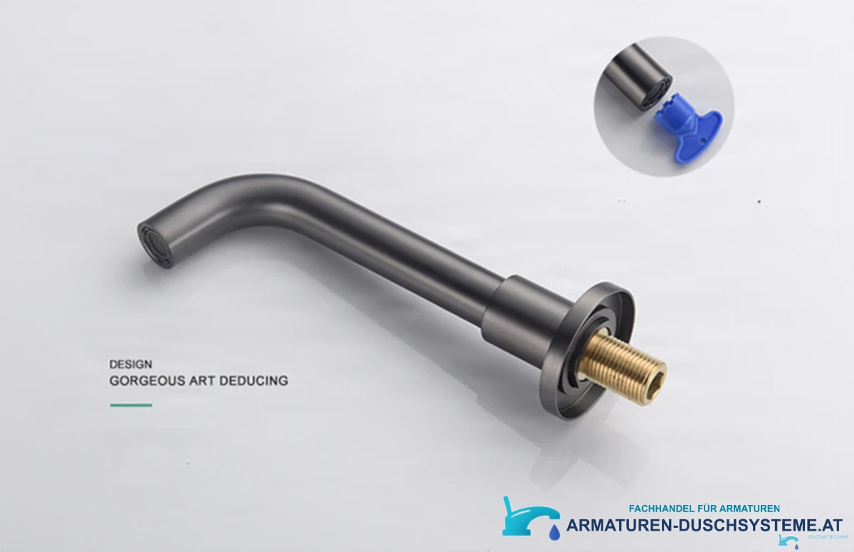 Luxuriöse Unterputzarmatur ELITE EDITION BSW1447 in satiniertem Graphitgrau