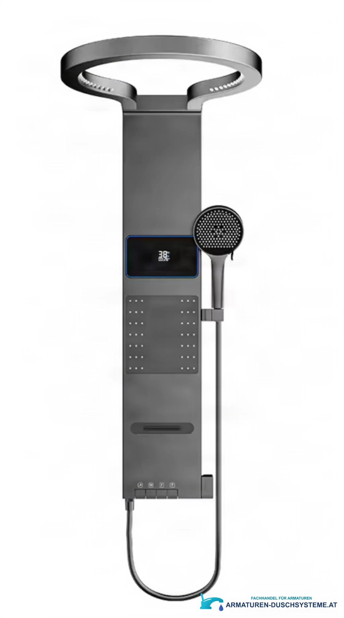 Duschpaneel ELITE EDITION BSE1424 in mattem Gunmetal-Grau