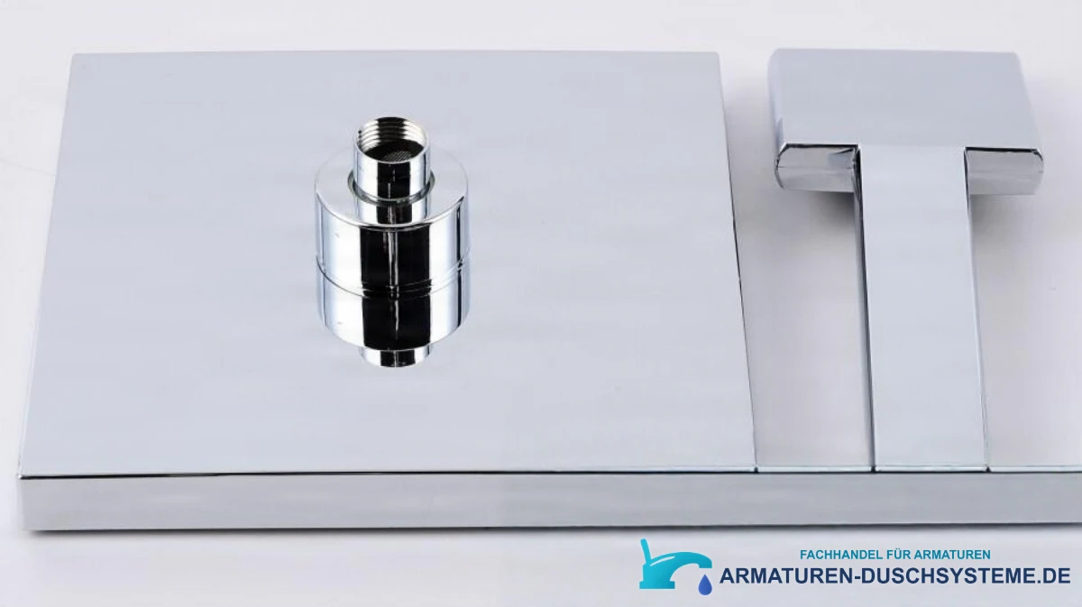 Unterputz-Duschsystem EYN PT77075 — verchromte Wandblende mit Handbrause