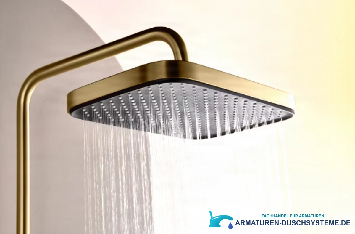 Detail der Kopfbrause des thermostatischen Aufputz-Duschsets ELITE EDITION BSE1420