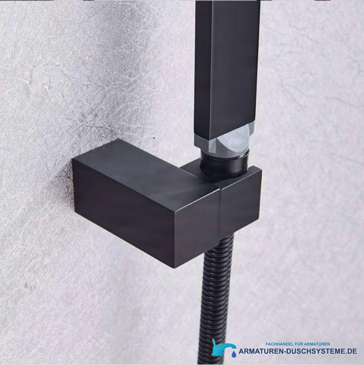 Elegante schwarze Badewannenarmatur ZP1920 in mattem Schwarz
