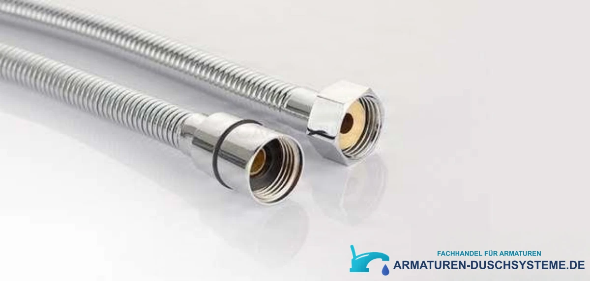 Freistehende Badewannenarmatur PK1237 mit flexiblen Anschlussschläuchen in Chrom
