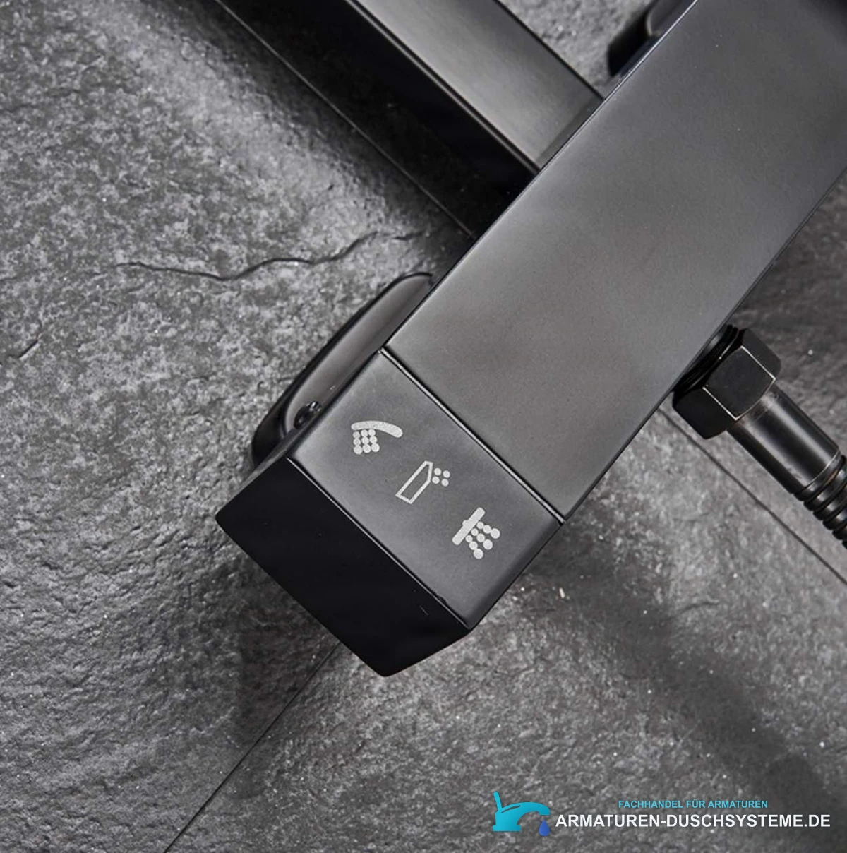 Detail des Funktionswählers am Duschsystem EYN BT1048