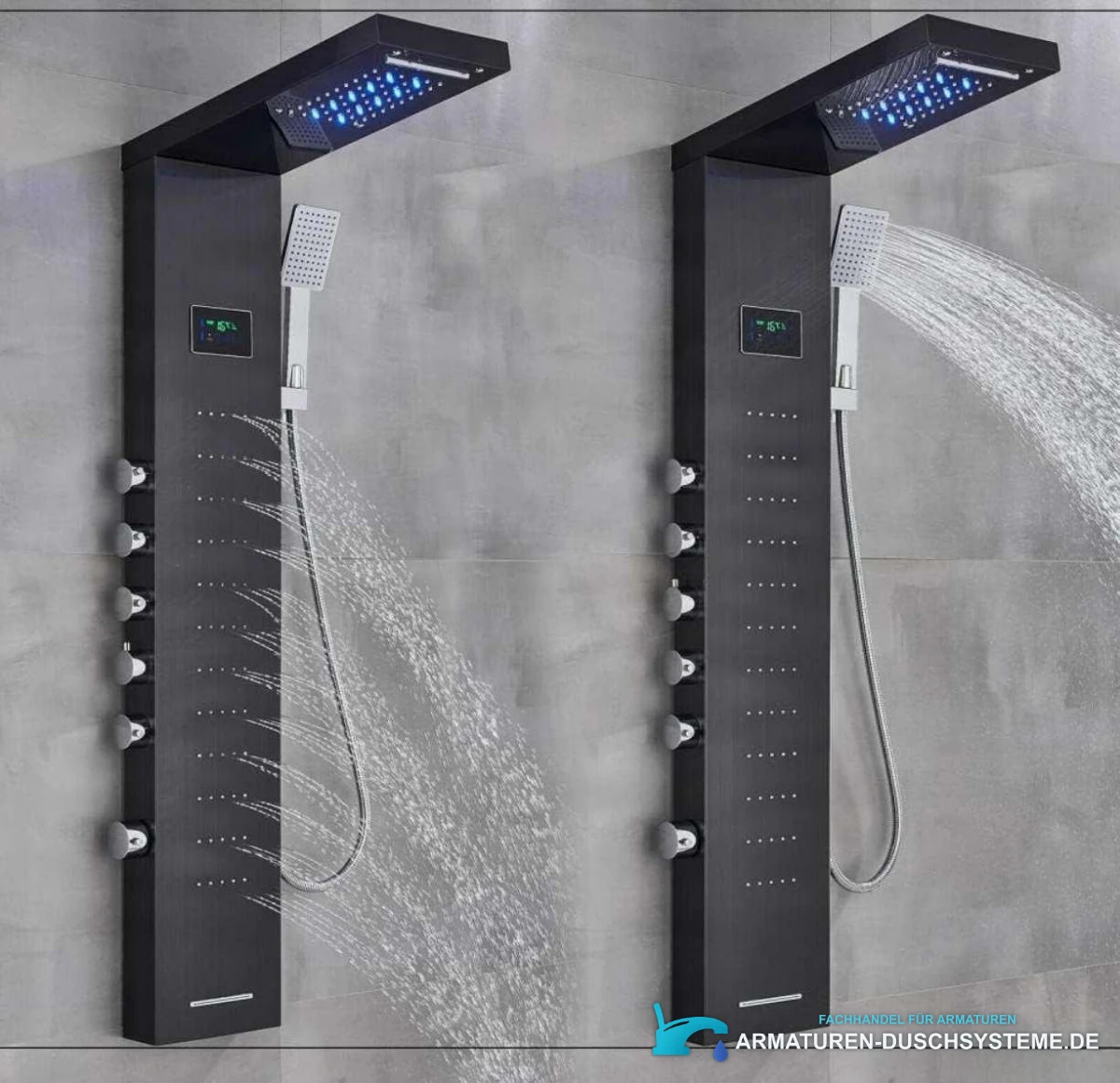 Luxury Shower Panel With Led Display Shower System Eyn Bsp2040 5