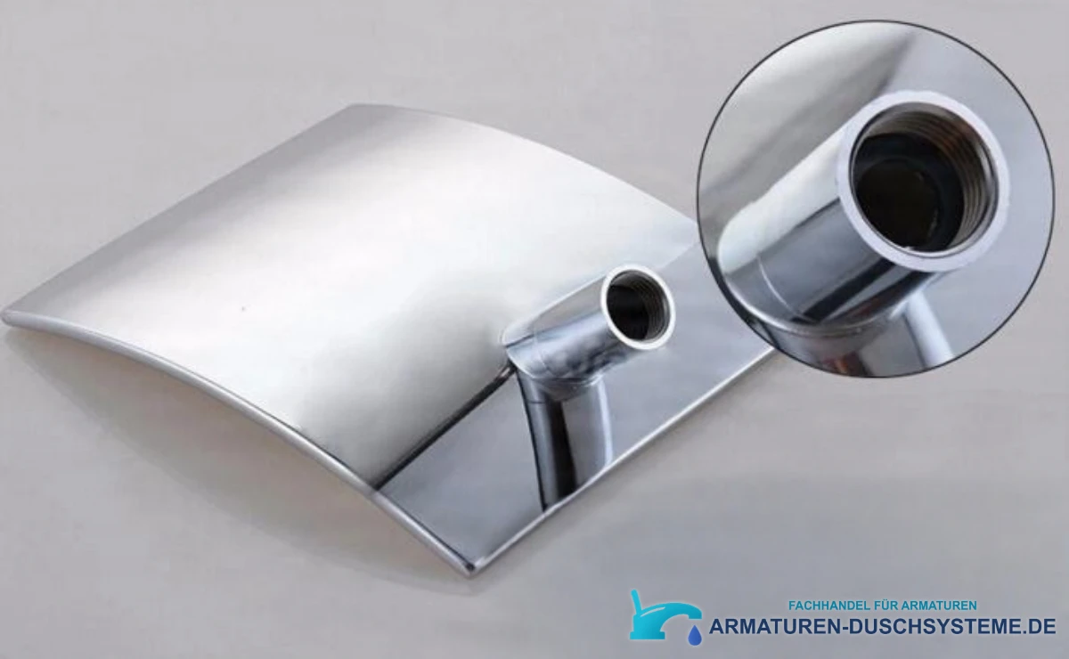 Detail des Innengewindeanschlusses am Unterputz-Duschsystem PT61219