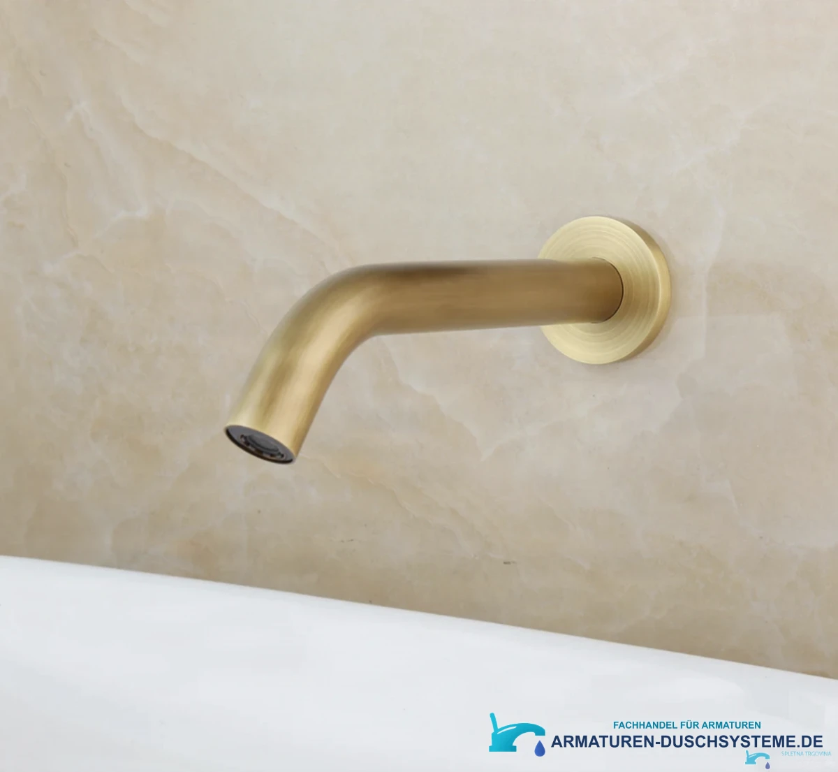 Sensor-Wandarmatur BWS1254 in gebürstetem Gold