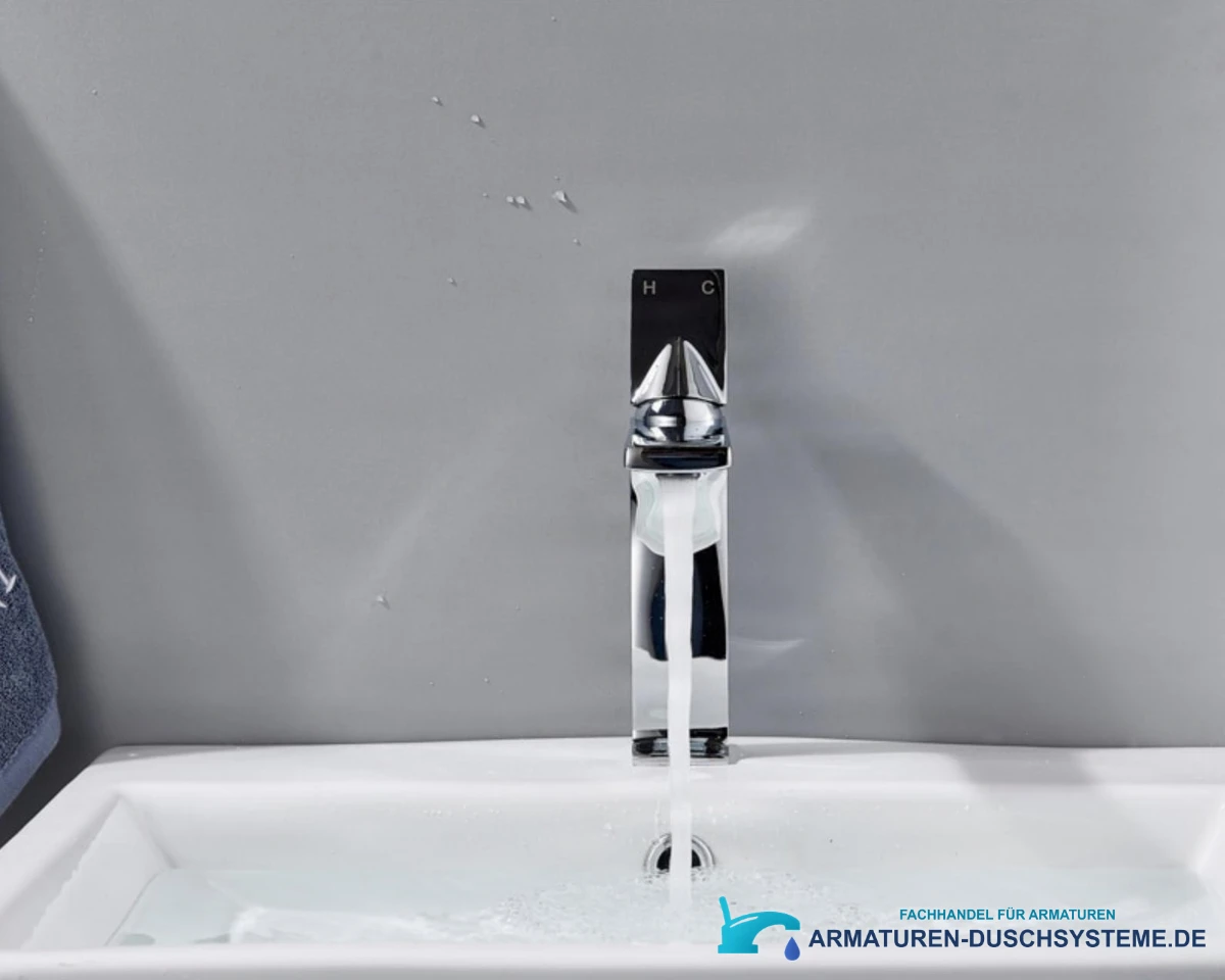 Badarmatur für Waschbecken VU1610 in Hochglanzchrom