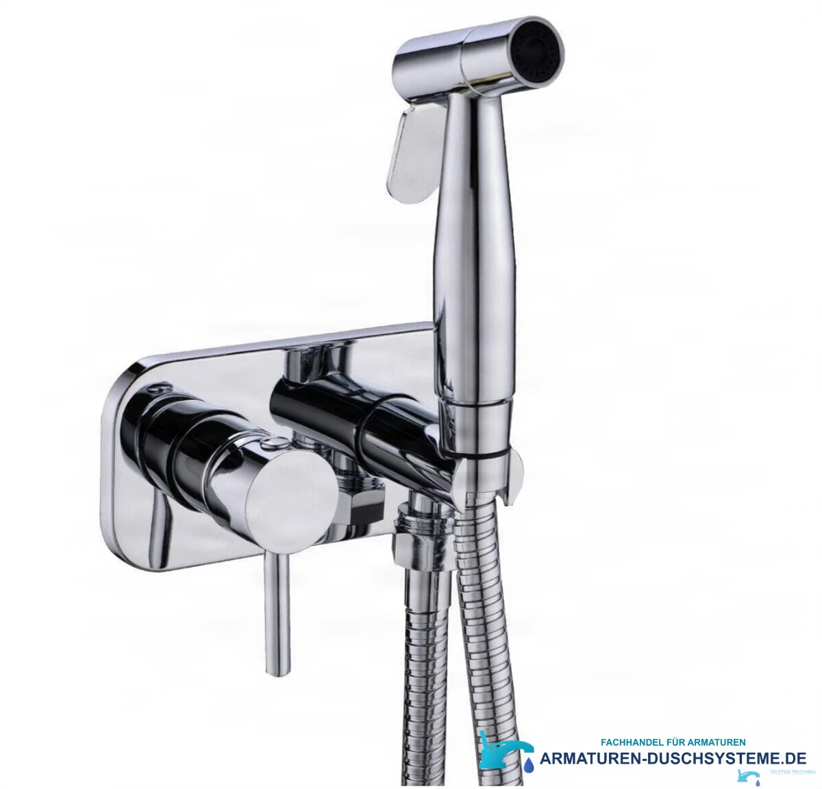 Unterputz-Wandarmatur für Bidet BB1637 in glänzendem Chrom