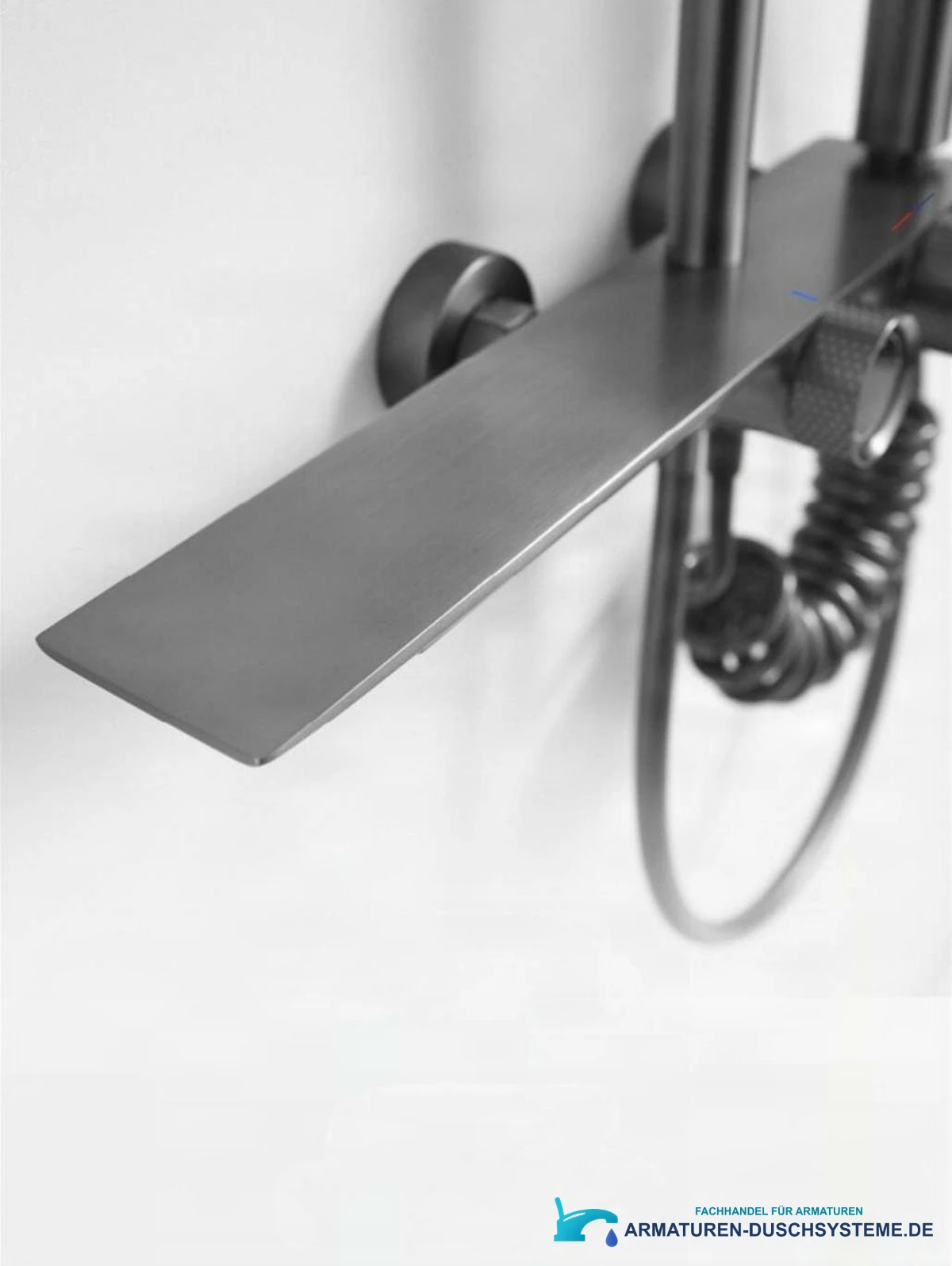 Luxuriöses Aufputz-Duschsystem SH1857 in gebürstetem Gunmetal