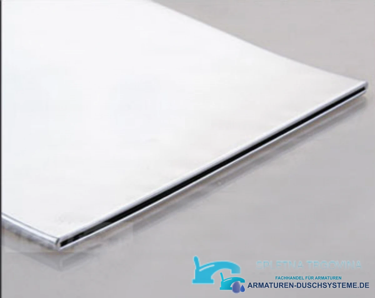 Detail der schmalen Auslaufkante des Unterputz-Duschsystems PT61219