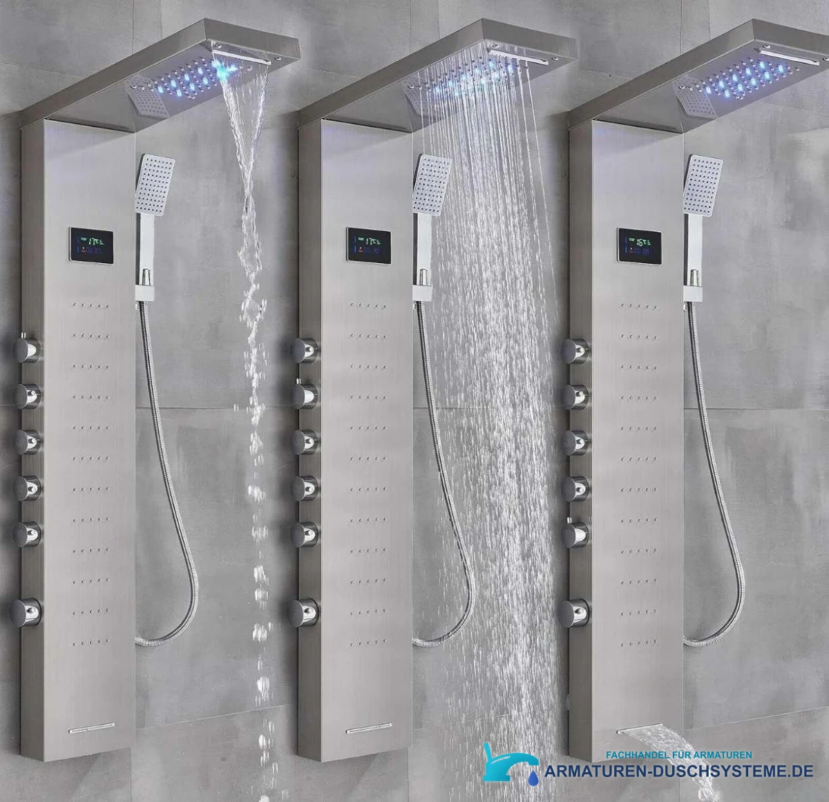 Luxury Shower Panel With Led Display Shower System Eyn Bsp2040 16