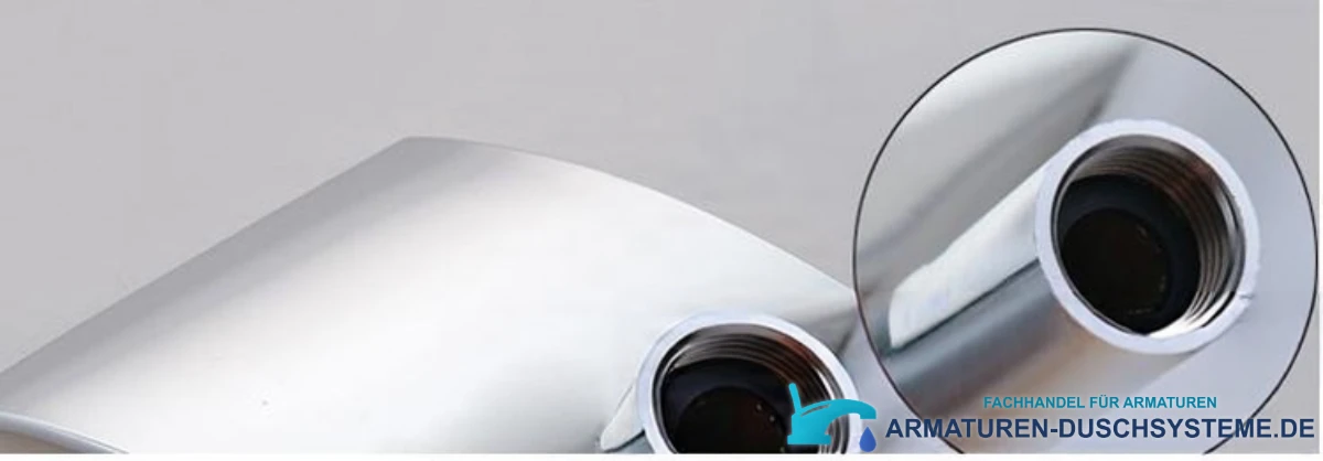 Detail des Innengewindeanschlusses des Unterputz-Duschsystems PT61219
