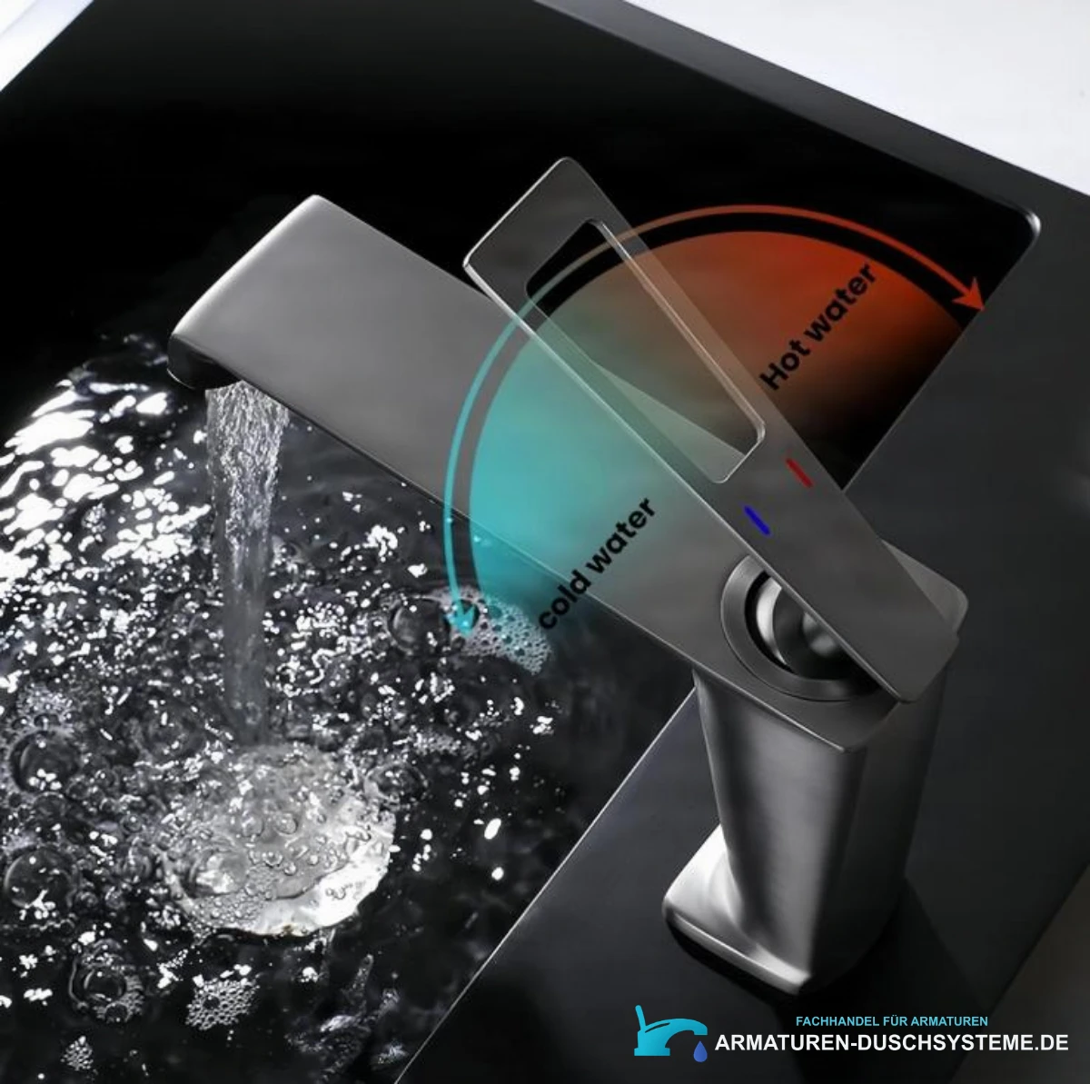 Spezifikationen der Waschtischarmatur ELITE EDITION BBS1257: Warm- und Kaltwassersteuerung