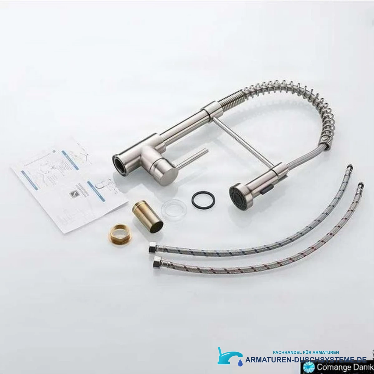 Crna Kuhinjska Armatura Kb1507 Izvlecna Pipa Za Kuhinjo V Crni Barvi 1
