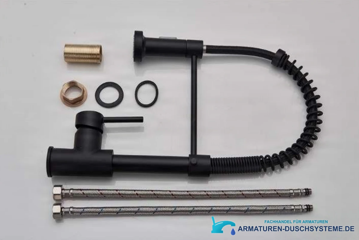 Crna Kuhinjska Armatura Kb1507 Izvlecna Pipa Za Kuhinjo V Crni Barvi 26