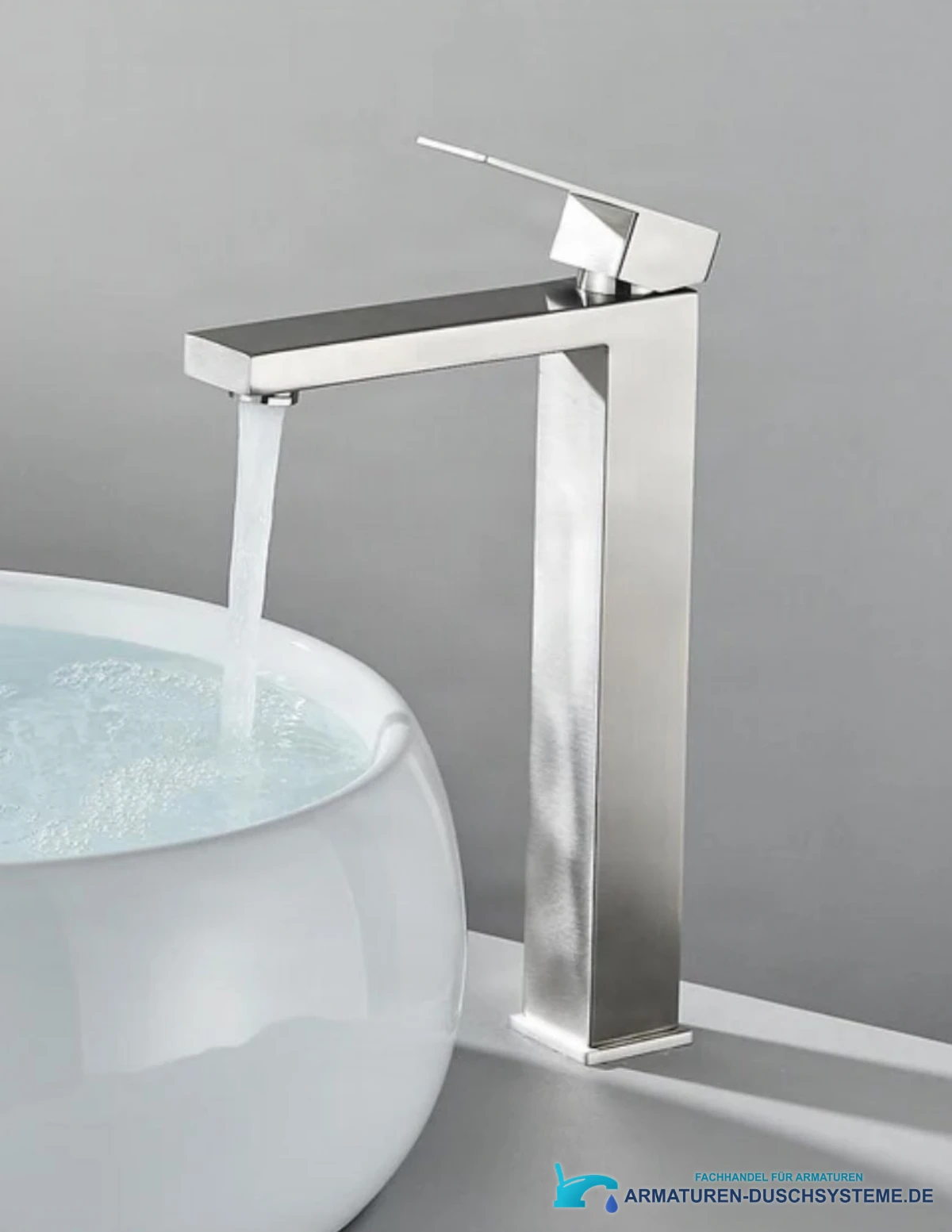 Elegante Badarmatur BS1103 in gebürstetem Nickel