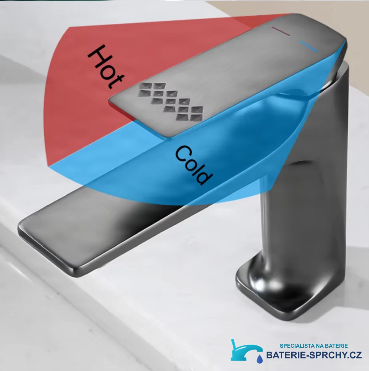 Regulace teplé a studené vody u nerezové baterie ELITE EDITION BS2150