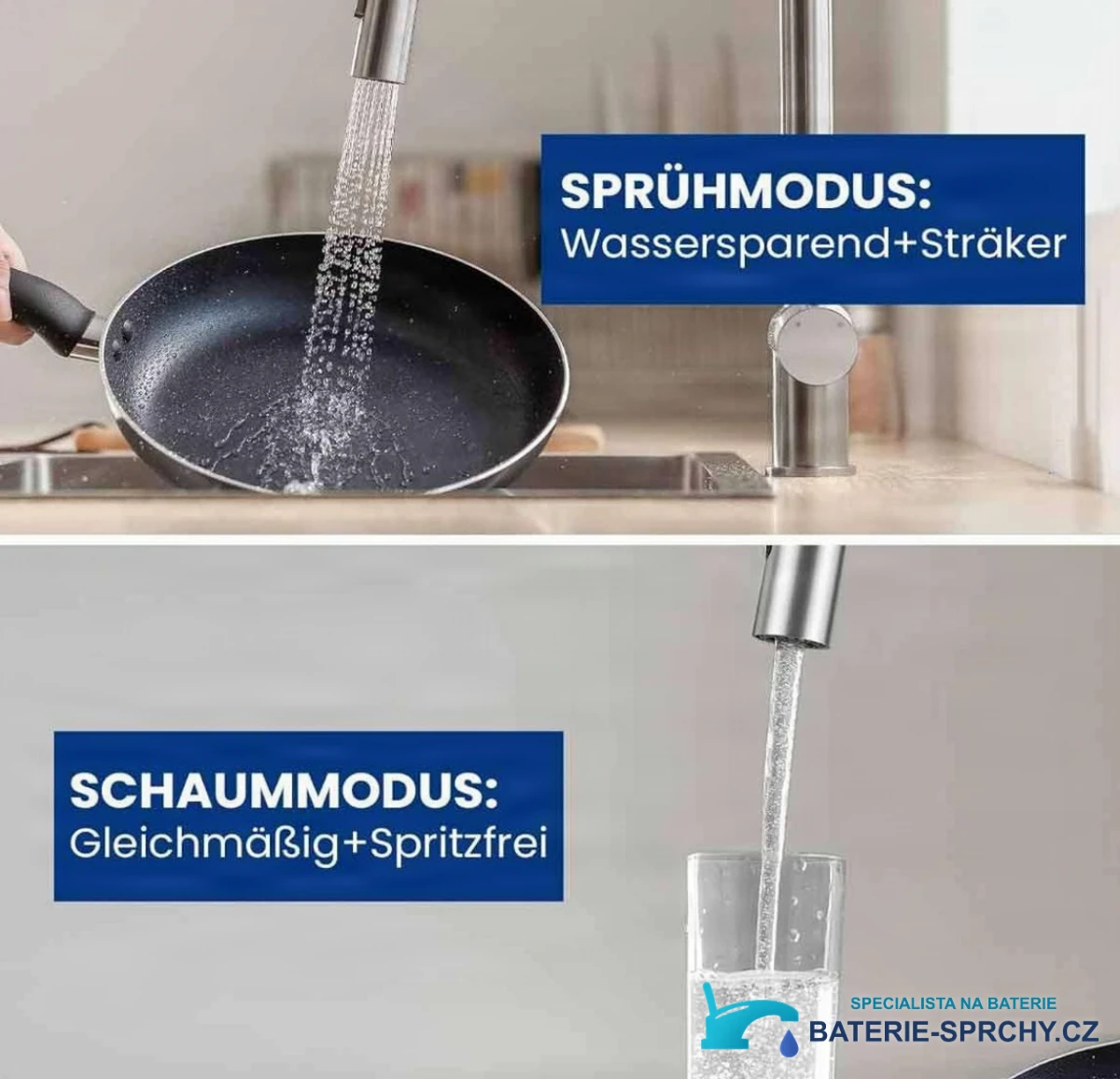 Funkce baterie KL1109: sprchový a rovnoměrný normální proud