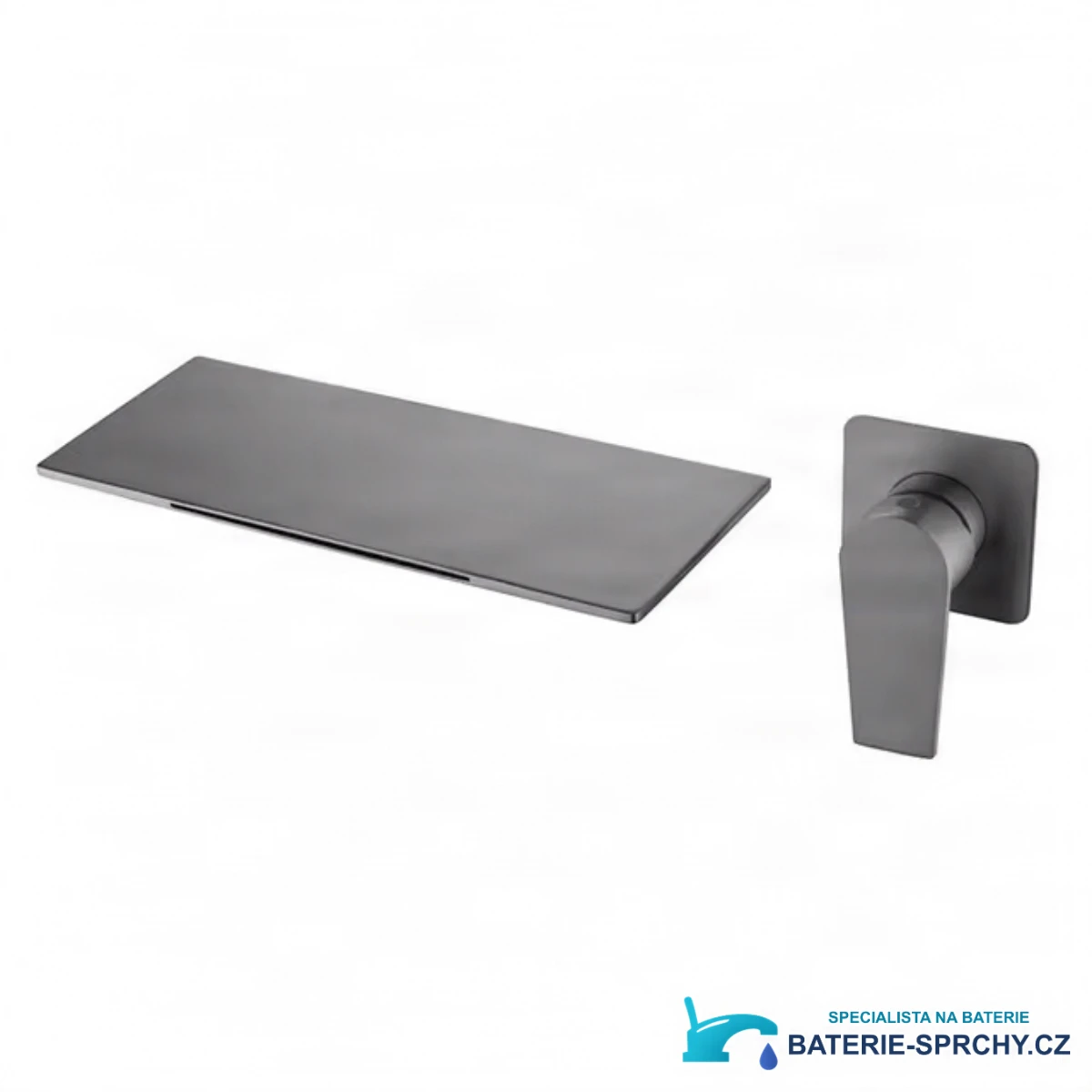 Nástěnná vodopádová baterie BSW1722 v tmavě šedé gunmetal