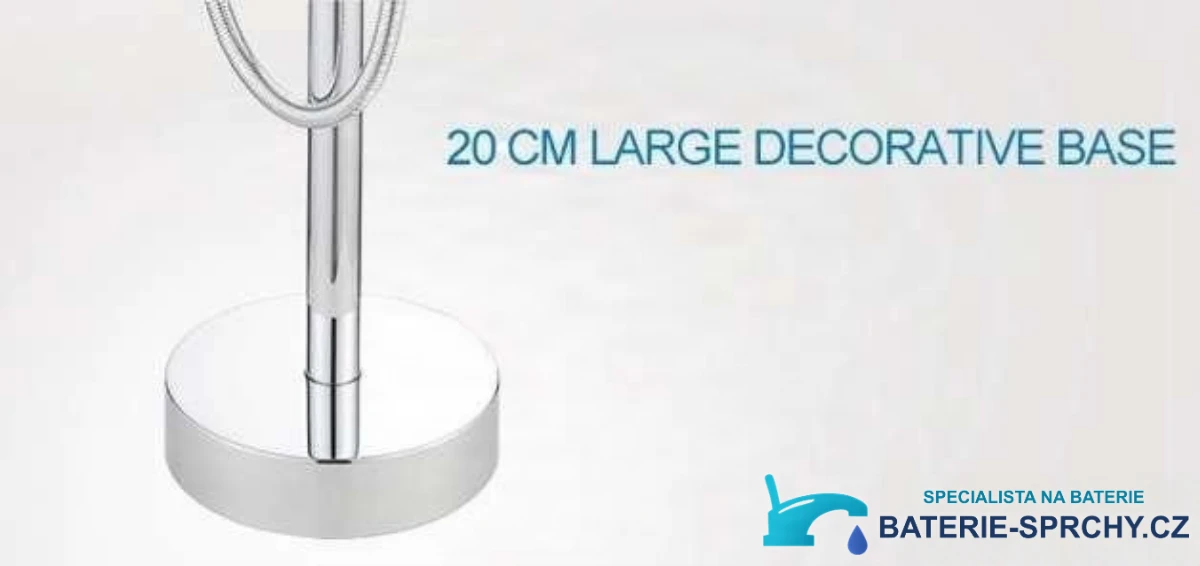 Specifikace vanové baterie PK1237: kulatá základna o průměru 20 cm