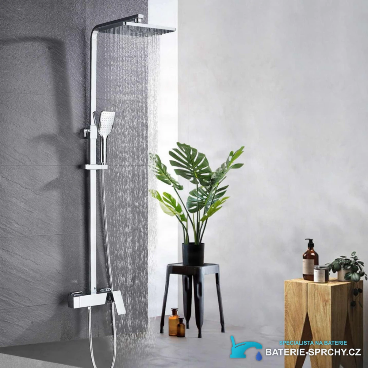 Nástěnný sprchový systém BT1048 v chromu
