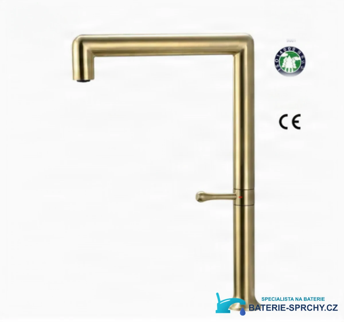 Dřezová baterie KF1044 s vysokým výtokem a boční pákou