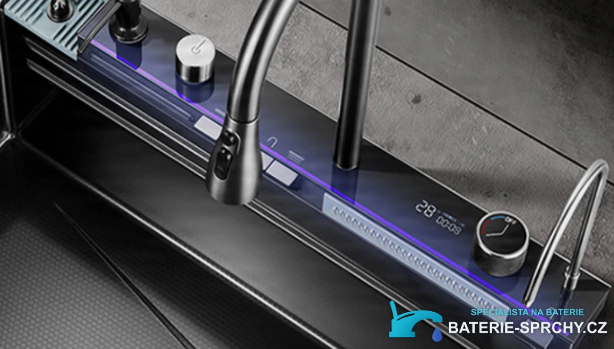 Detail ovládacího panelu kuchyňského dřezu ELITE EDITION KS2199