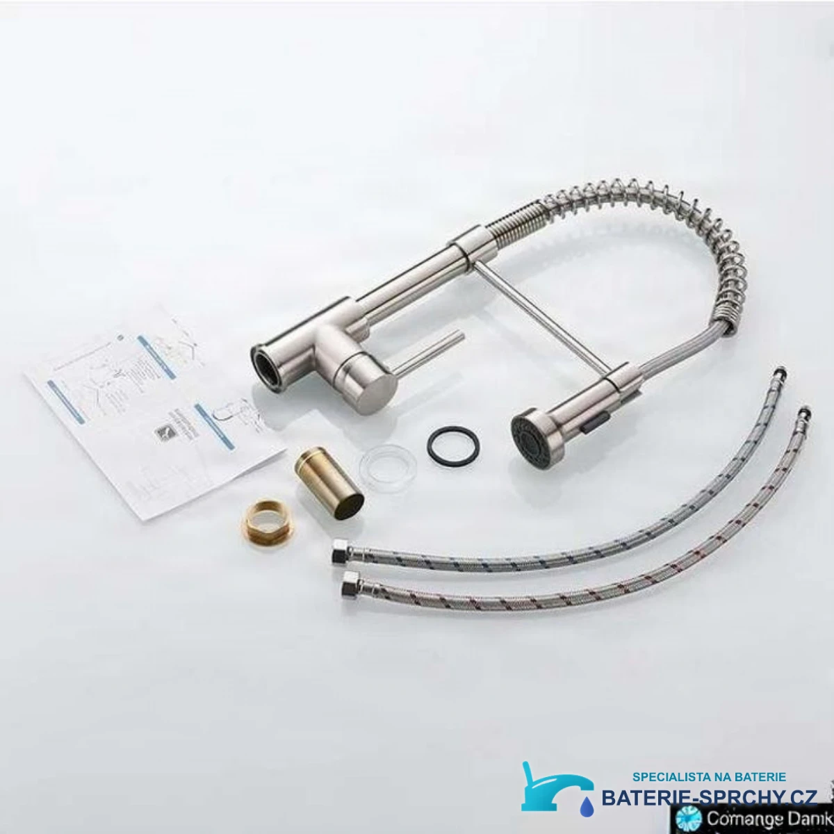 Crna Kuhinjska Armatura Kb1507 Izvlecna Pipa Za Kuhinjo V Crni Barvi 1