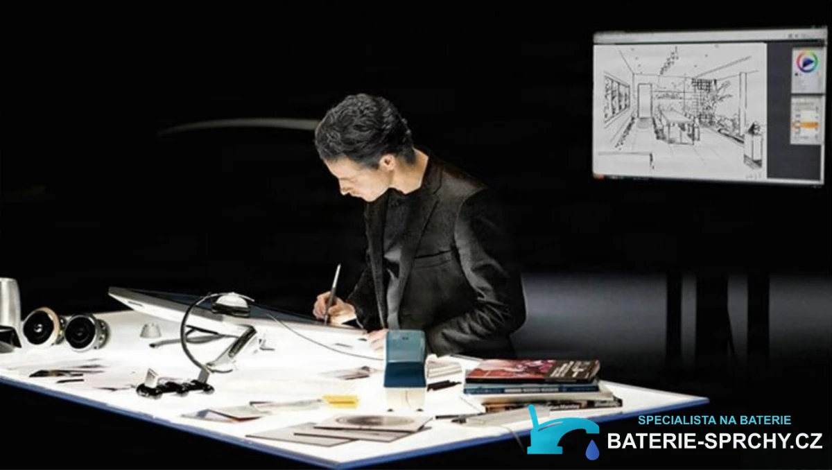 Baterie GB1424-zs v designérském studiu s pracovním stolem