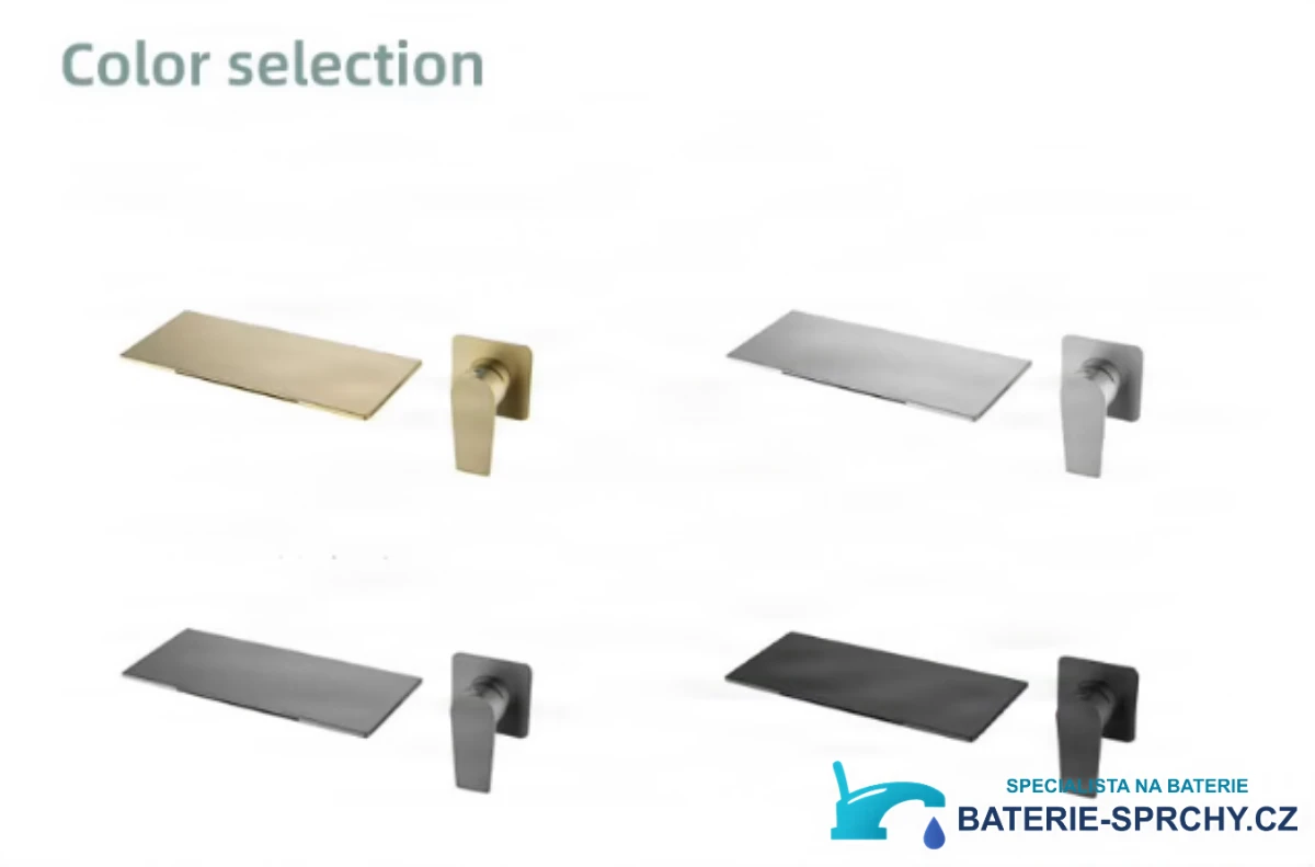 Nástěnná baterie BSW1722 ve zlaté, stříbrné, gunmetal a černé