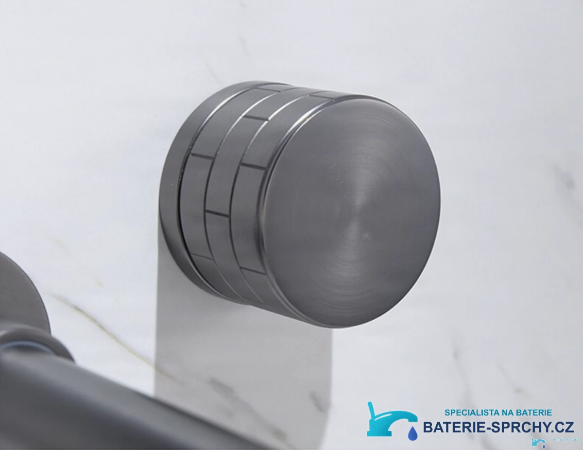 Detail válcové ovládací rukojeti podomítkové baterie ELITE EDITION BSW1447