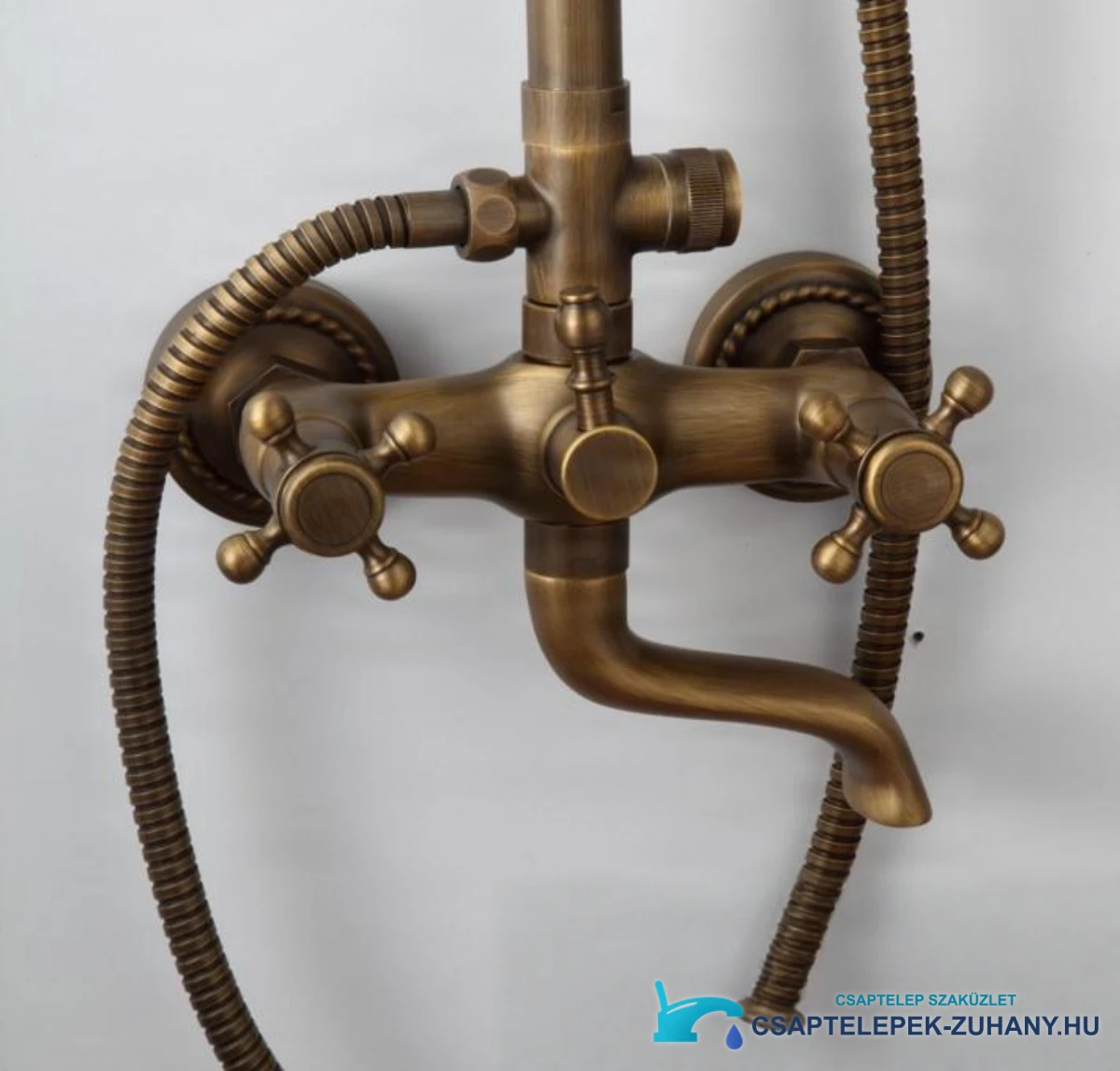 NSB76437 antik stílusú zuhanyrendszer szálcsiszolt antik bronz kivitelben