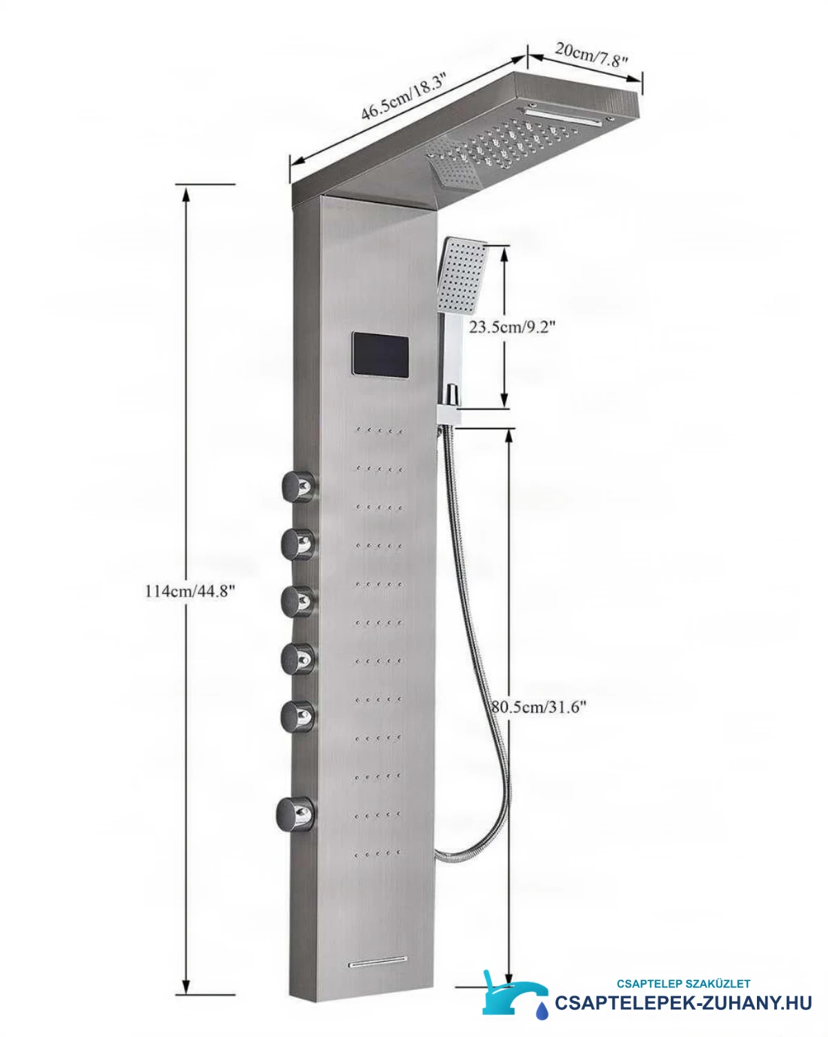 Luxury Shower Panel With Led Display Shower System Eyn Bsp2040 20