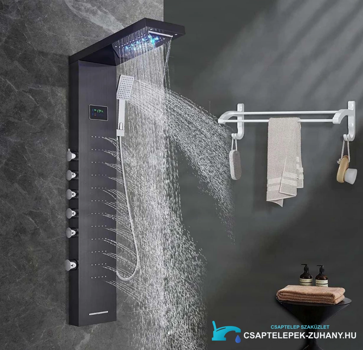 Luxury Shower Panel With Led Display Shower System Eyn Bsp2040 4