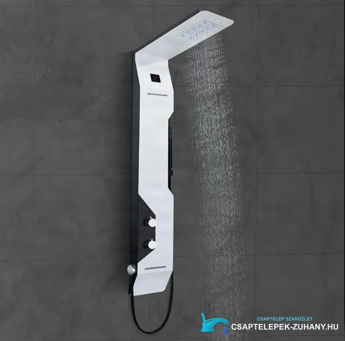 ELITE EDITION DELUX BSP1412 zuhanypanel fényes fehér kivitelben