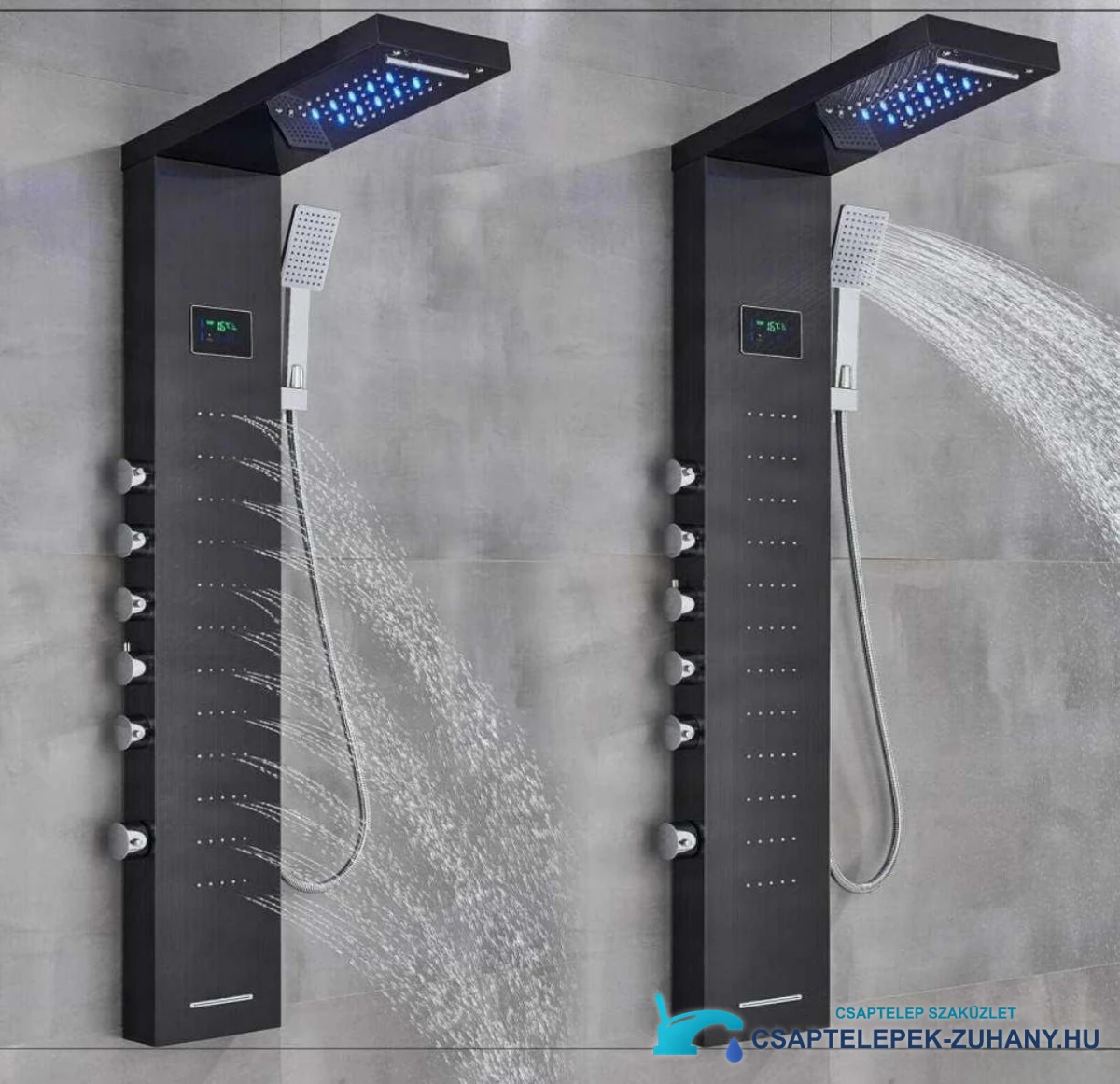 Luxury Shower Panel With Led Display Shower System Eyn Bsp2040 5