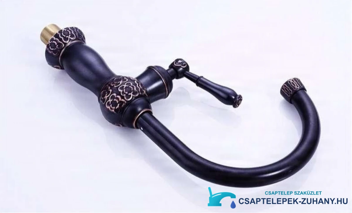 BK3242 mosdócsaptelep ívelt kifolyóval és oldalsó karral