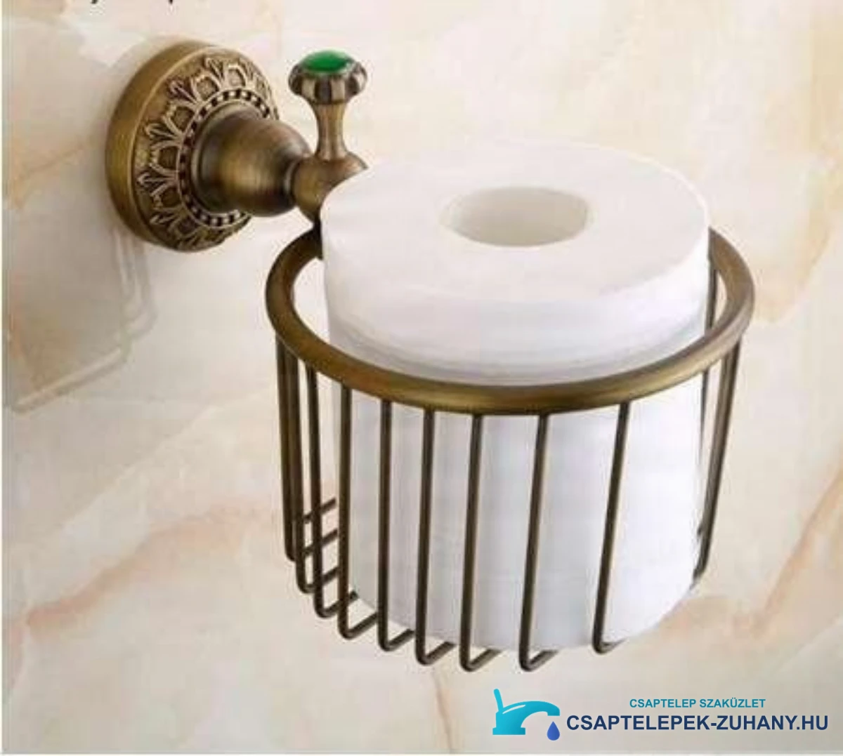 Antik AP2205 WC-papír-tartó antik bronz kivitelben