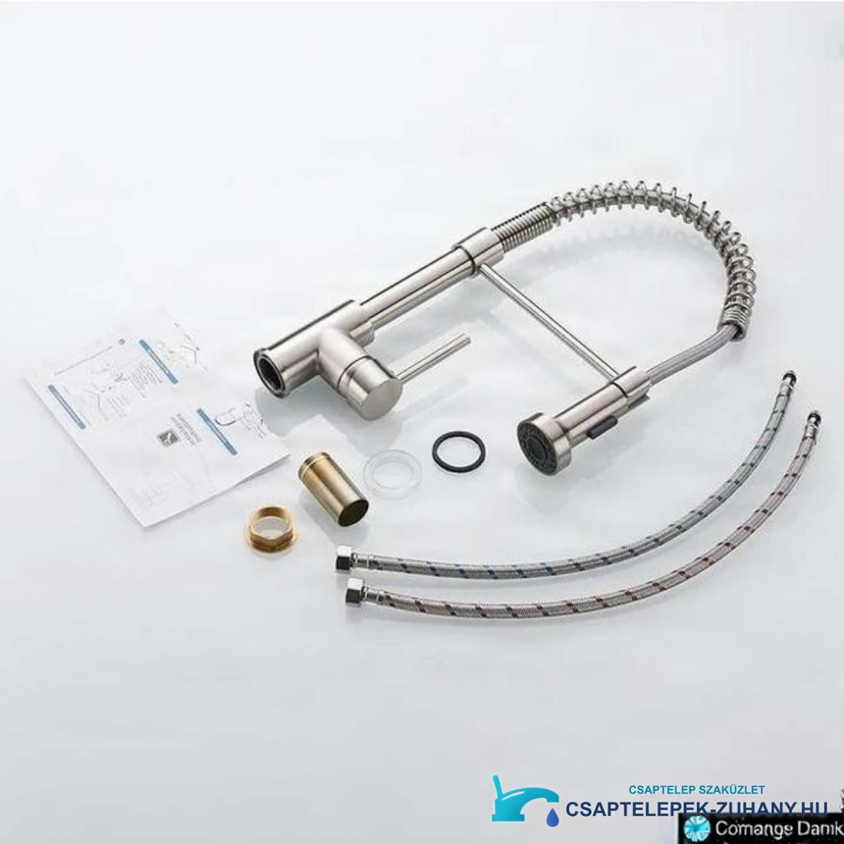 Crna Kuhinjska Armatura Kb1507 Izvlecna Pipa Za Kuhinjo V Crni Barvi 1