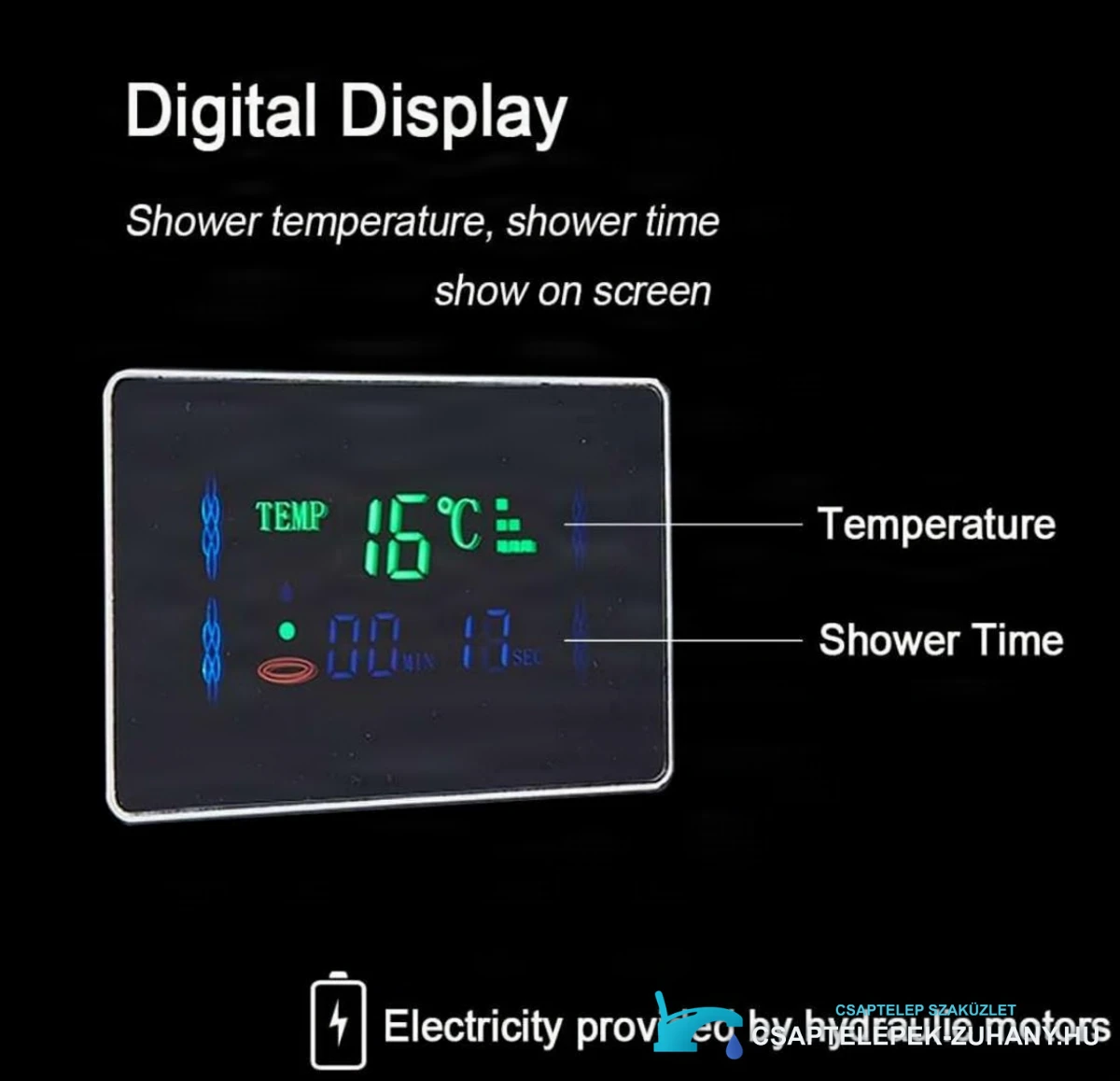 Luxury Shower Panel With Led Display Shower System Eyn Bsp2040 10