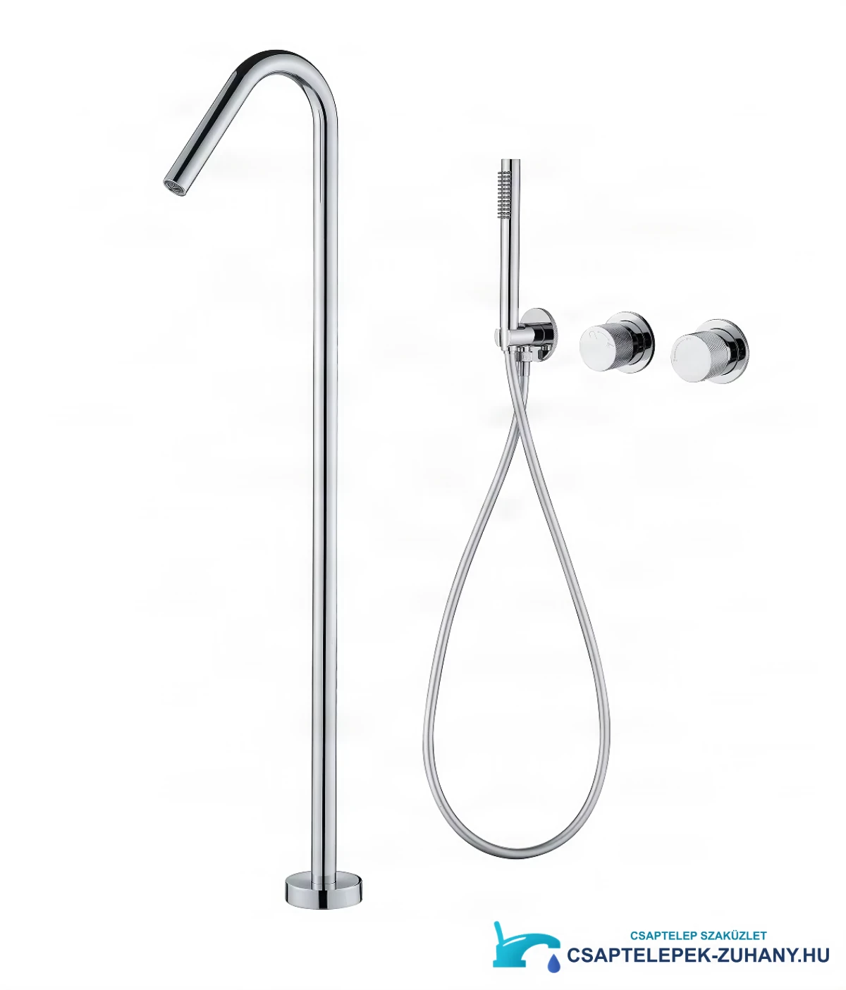 2 Way Freestanding Bathtub Faucet Floor Mount Bathtub Faucet Gun Gray Max Flow Rate Concealed Bathtub Faucet
