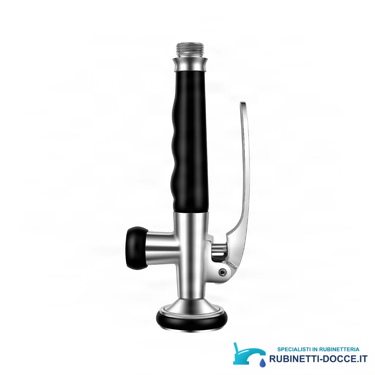 Doccetta per lavello da cucina ELITE EDITION KFH1355 in cromo lucido con impugnatura nera